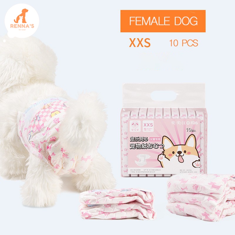 Renna's Female Male Dog Diaper For Dog Disposable Cat Diaper For Cat Pet Diaper Dog Accessories