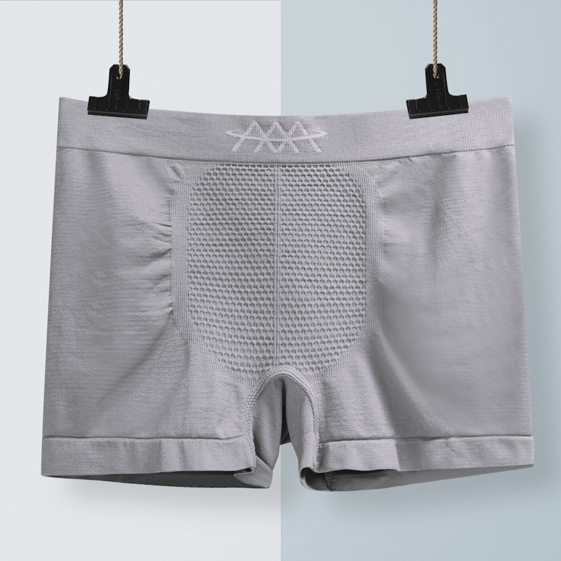 High Elasticity Seamless Single Polyester Men's Boxer Underwear | Lazada PH