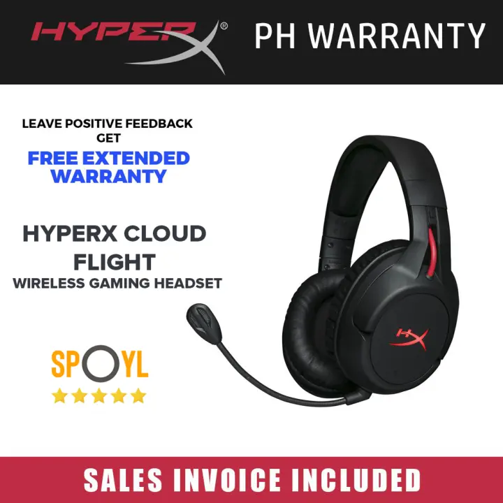 Hyperx Cloud Flight Wireless Gaming Headset Black Spoyl Store Lazada Ph
