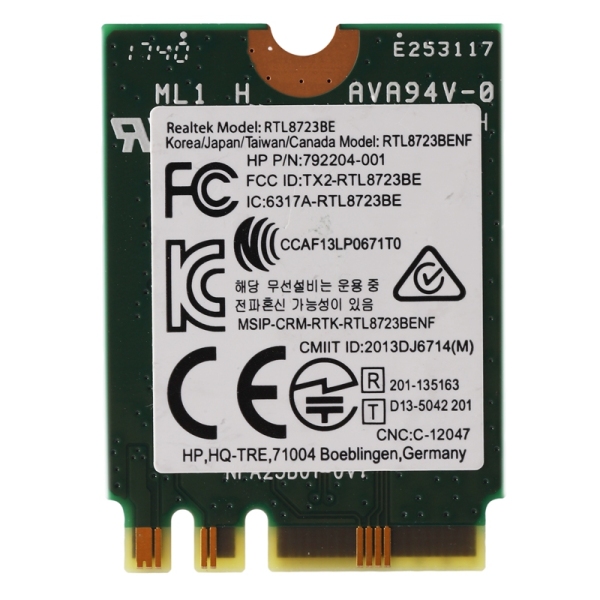 Bảng giá Wireless Adapter for Realtek RTL8723BE 802.11N WiFi Card Bluetooth 4.0 NGFF Card SPS 843338-001 300Mbps Phong Vũ