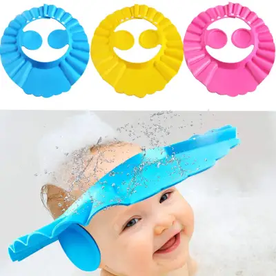 Baby/Kids Adjustable Shampoo Bath Bathing Shower Cap Hat Wash Hair Shield
