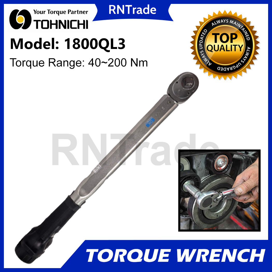 TOHNICHI QL200N (1800QL3) Adjustable Click Type Torque Wrench Made