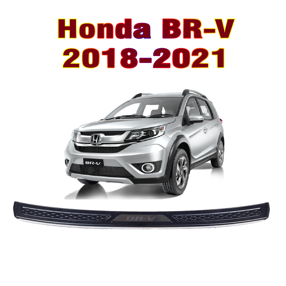 Oem Thailand 18 21 Honda Brv Rear Step Sill Stick On Installation Anti Scratch For Br V Rear Bumper Cover Guard Lazada Ph