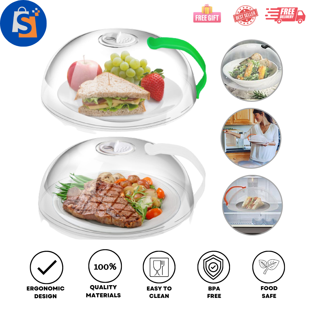 Microwave Splatter Cover, Cover For Foods, Bpa Free Microwave Plate Cover  Guard Lid With Adjustable Steam Vents ,keeps Microwave Oven Clean Dishwashe