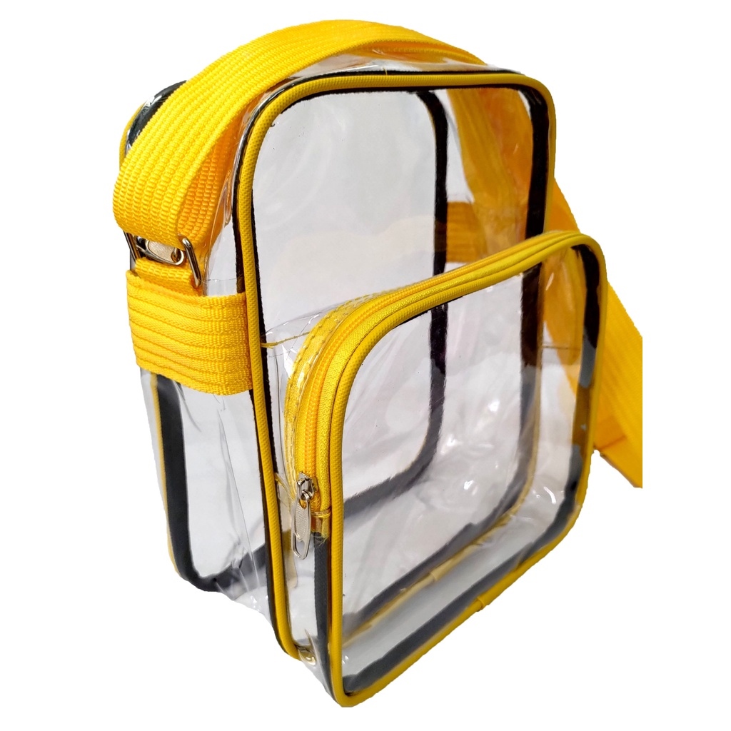 Transparent PVC Clear Sling Bag 512 Shoulder Bag Thick Plastic Bag