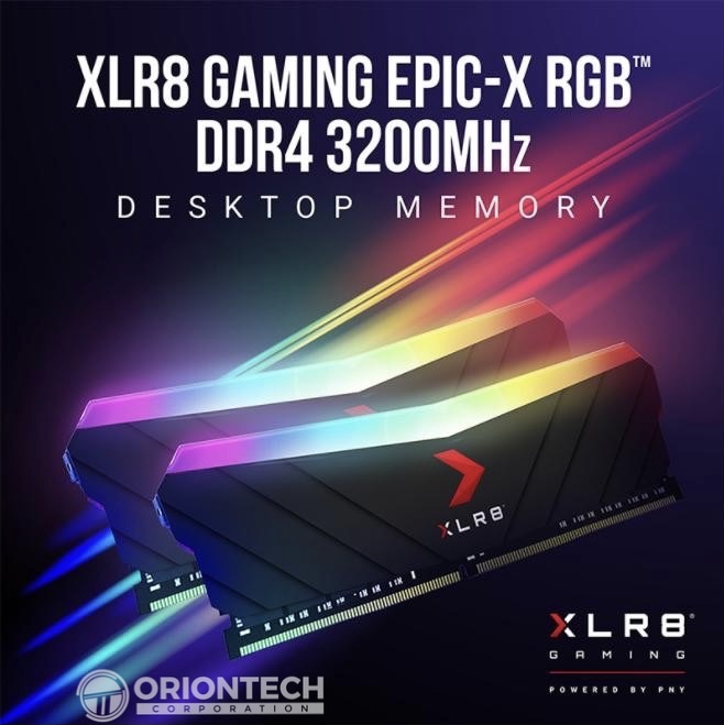 PNY XLR8 Gaming RGB DDR4 16GB (2 x 8GB) 3200MHz 3600Mhz Desktop