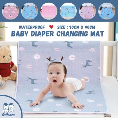 Dapanda Portable Baby Waterproof Diaper Changing Mat Pad Cotton Material Washable Reusable Breathable Mattress