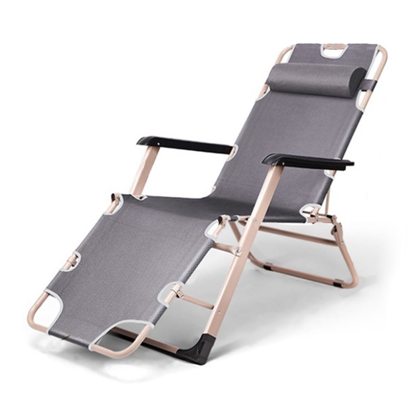 Folding Chair Folding Bed 300kg Loadbearing Outdoor Reclining Foldable