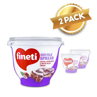 Fineti Hazelnut Double Spread 200g (Pack of 2)
