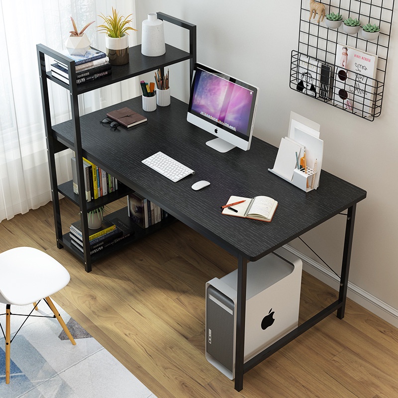 Big Size computer table Home Office table Desk With Shelves student