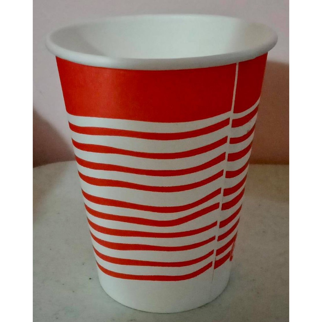 disposable paper styro cup sold per 5pcs coffee juice softdrinks fries
