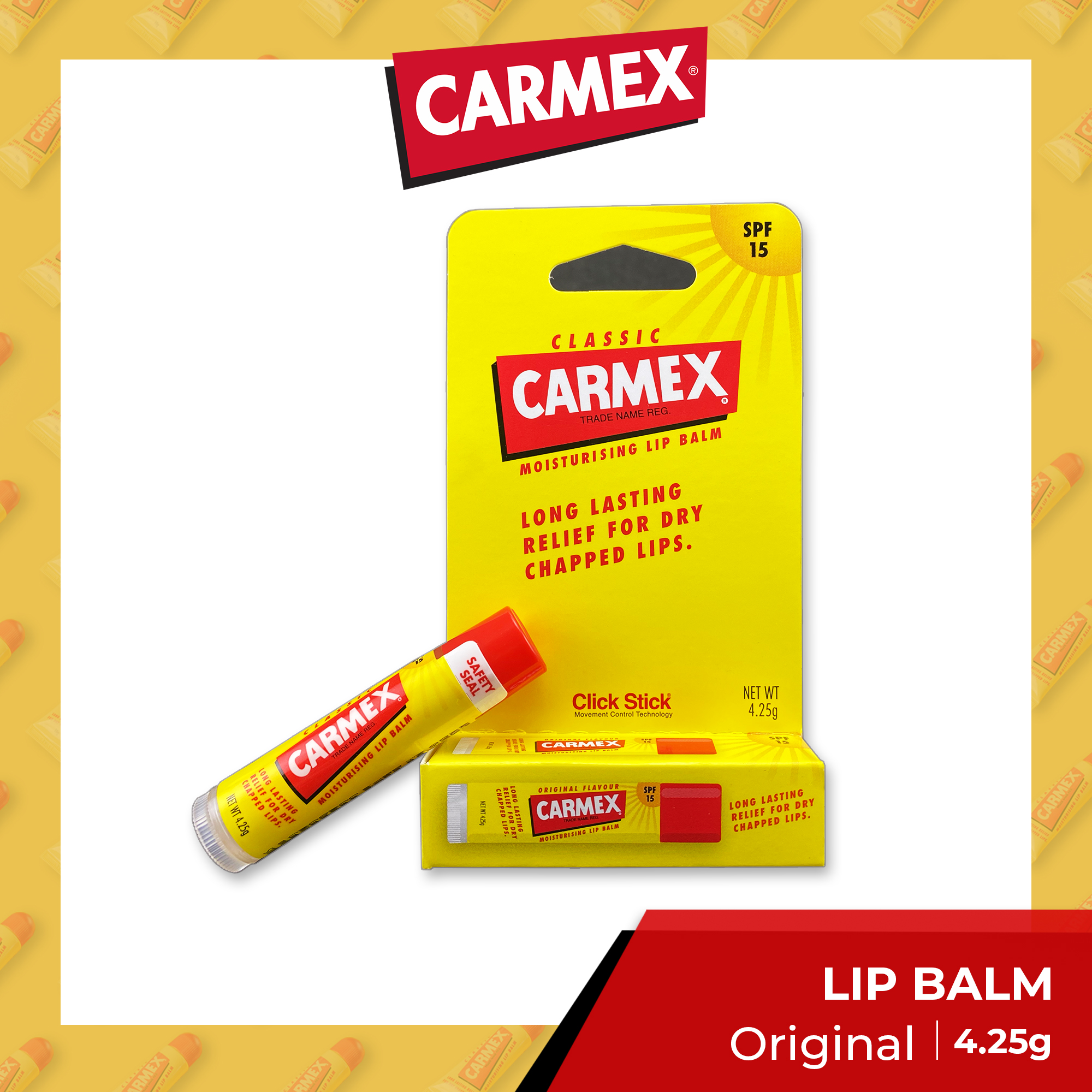 Carmex Click Stick Lip Balm Original Flavor with SPF15 (4.5g) Lazada PH