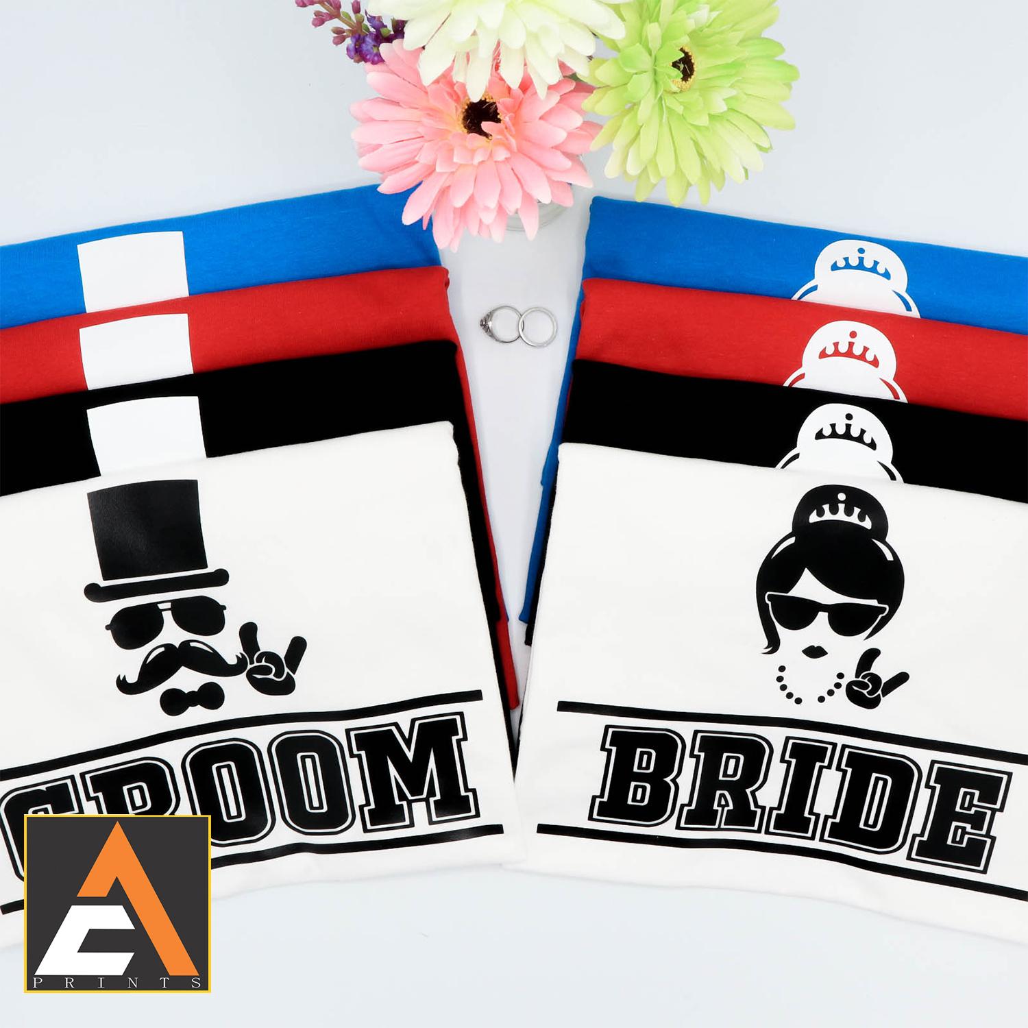 BRIDE GROOM Couple Shirt 