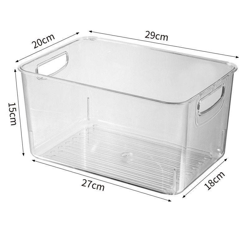 24 shopping Book storage box Transparent plastic storage organizer