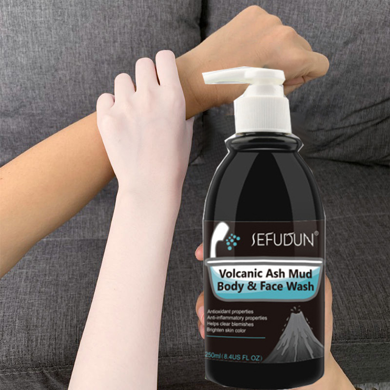 【SEFUDUN】Volcanic Mud Body Wash Shower Gel Deep Sea Mud Whitening