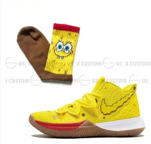 spongebob basketball socks