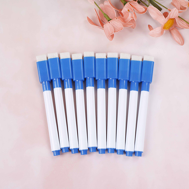 cadiav HONG 10PCS 8 Color Pens Dry Wipe White Board
