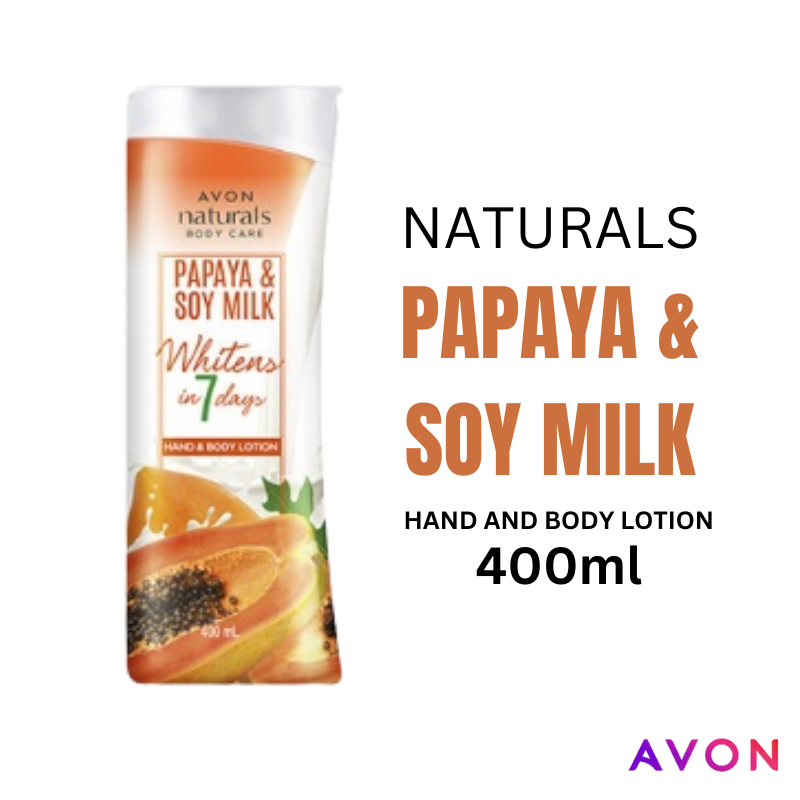 AVON NATURALS Body Care 400ML (PAPAYA AND SOY GREEN PAPAYA & CALAMANSI
