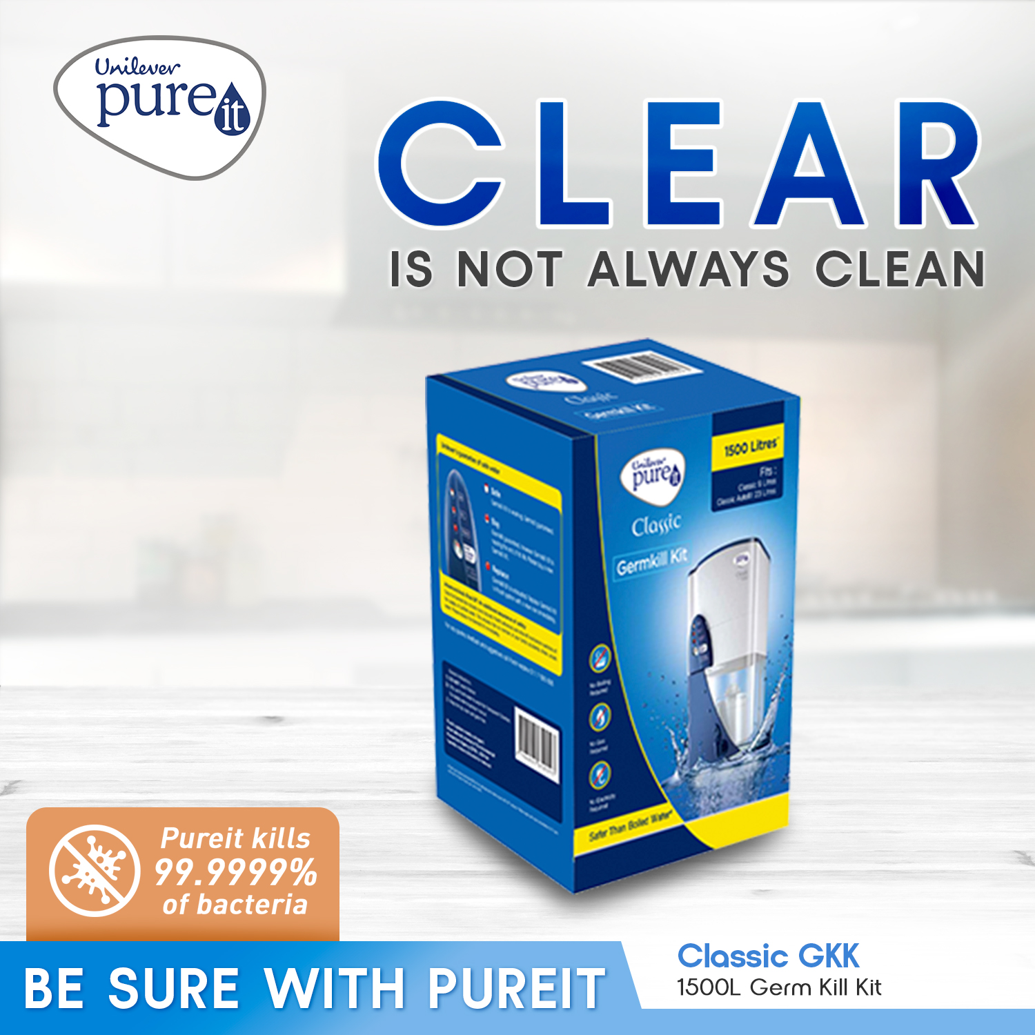 Pureit GKK CLASSIC 1500L Water Purifier Filter Lazada PH