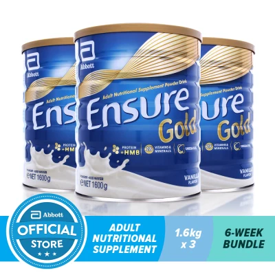Ensure Gold HMB Vanilla 1.6KG For Adult Nutrition Bundle of 3