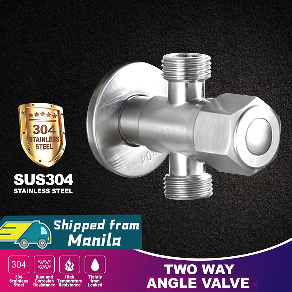 304 Stainless Steel Thickened G1/2 Two Way Angle Valve Suitable for ...