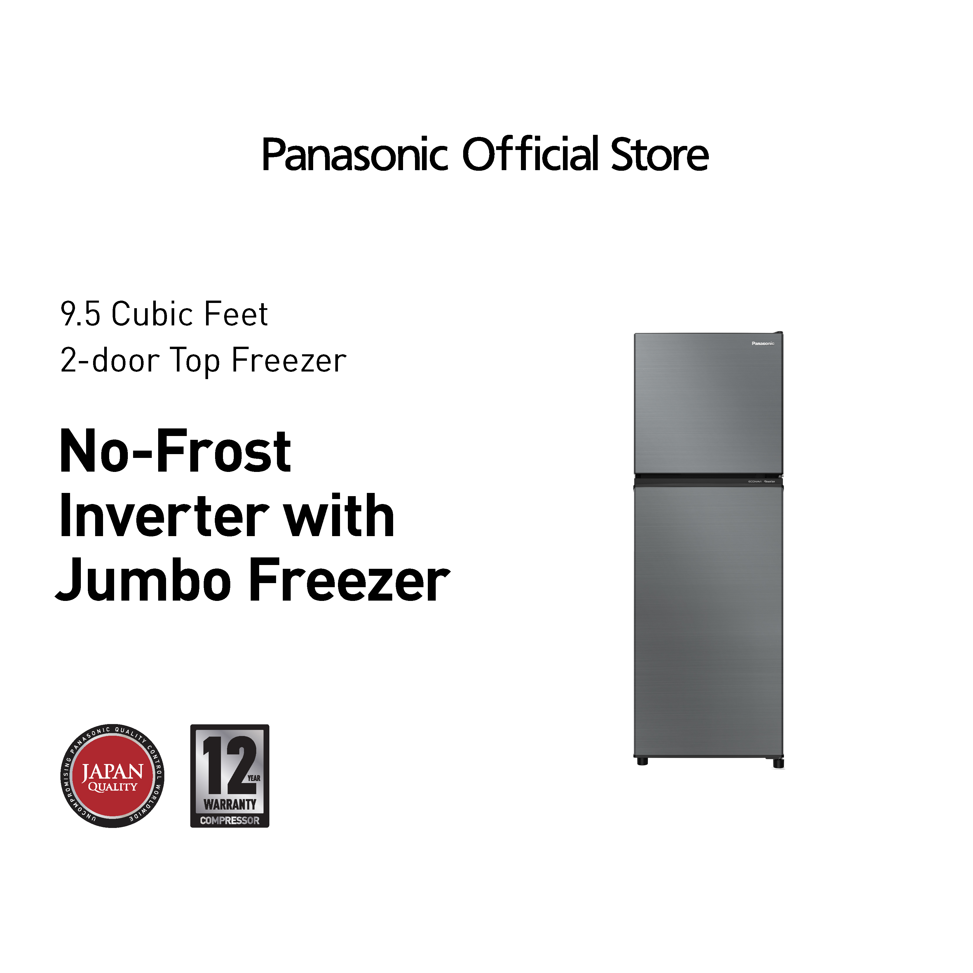 panasonic-nr-bp272vs-9-5-cu-ft-no-frost-inverter-type-two-door-top