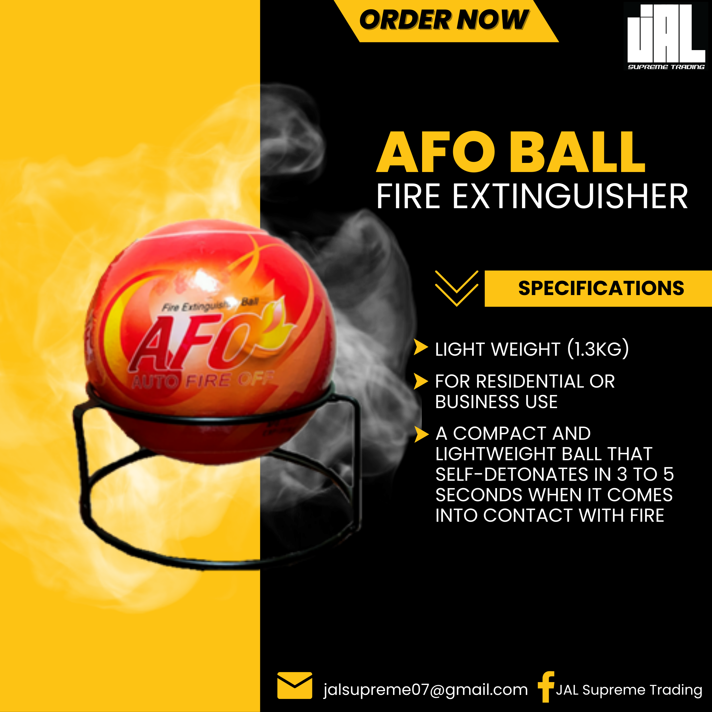 AFO (Auto Fire Off) Fire Extinguisher Ball Lazada PH