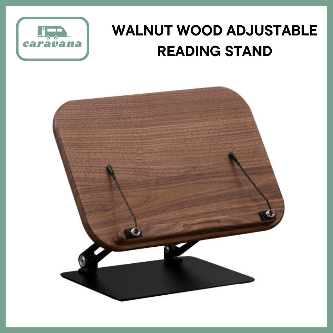 3 in 1 Walnut Wood Adjustable Laptop Stand (10