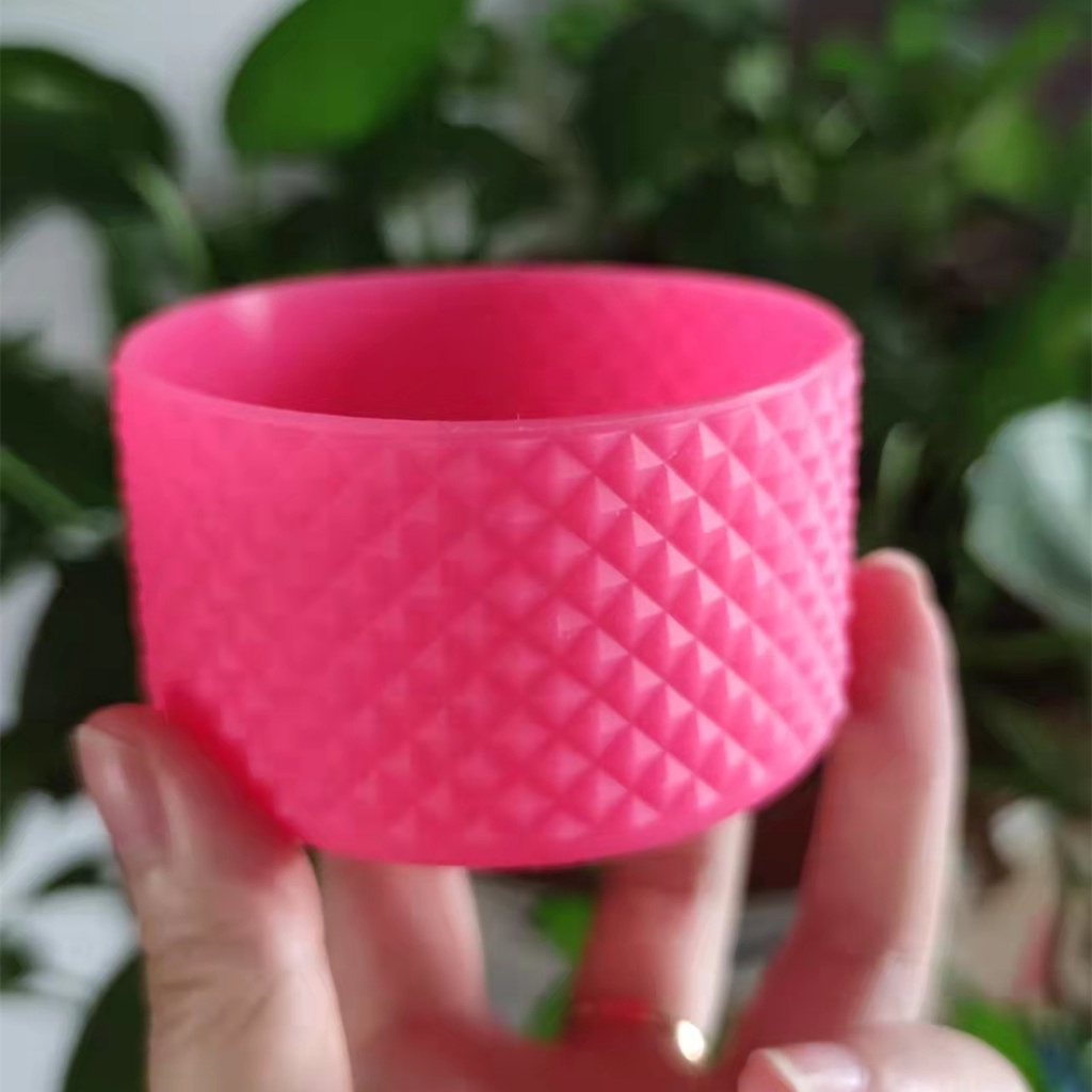 Wellsunny Newest Diamond Pattern Silicone Case Hydro Flask Hydroflask Kleen Kanteen Aquaflask Kool Hydr8 9cm