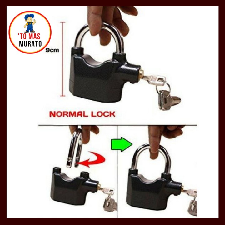 Original Anti Theft Alarm Lock FREE GIFT anti thief alarm padlock with
