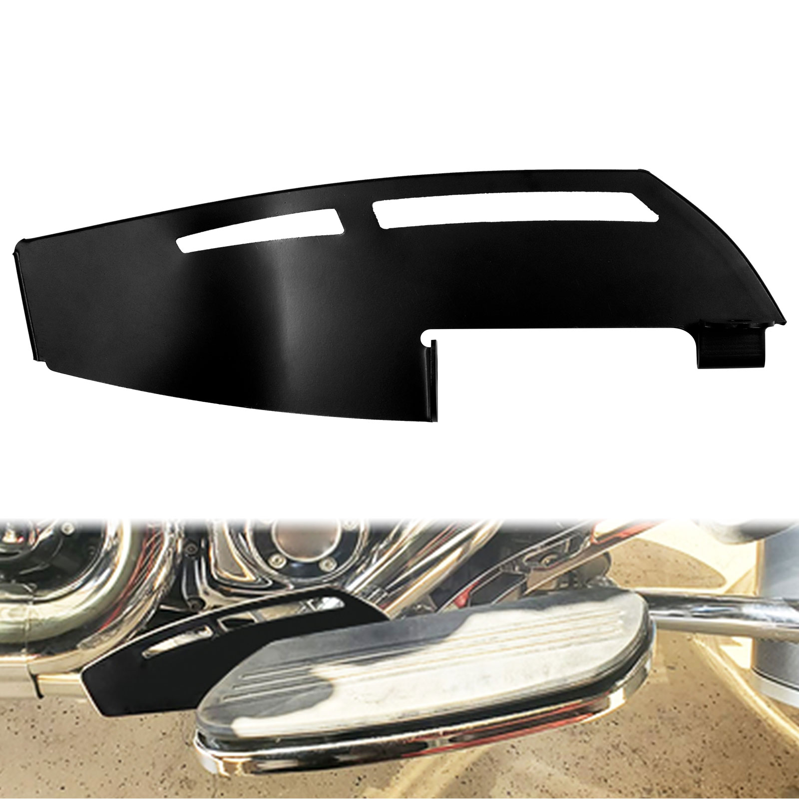 Motorcycle Driver Floorboard Rider Footboard Heel Guard For Harley