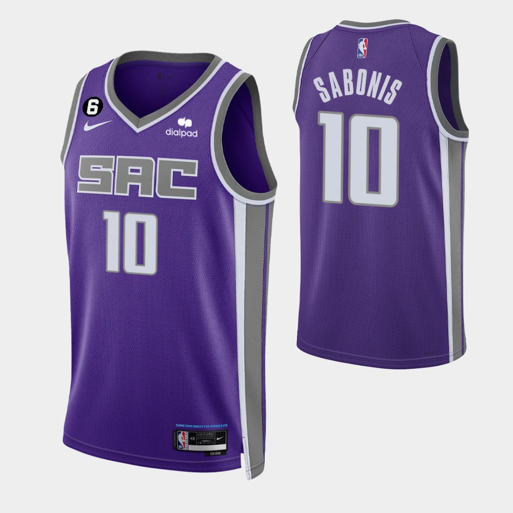 Men's Fanatics Branded Domantas Sabonis Purple Sacramento Kings 2021/22 Fast Break Replica Jersey - Icon Edition Size: Medium