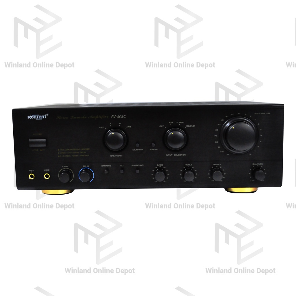 Konzert Original Stereo Karaoke Integrated Amplifier 500 Watts x 2CH 8