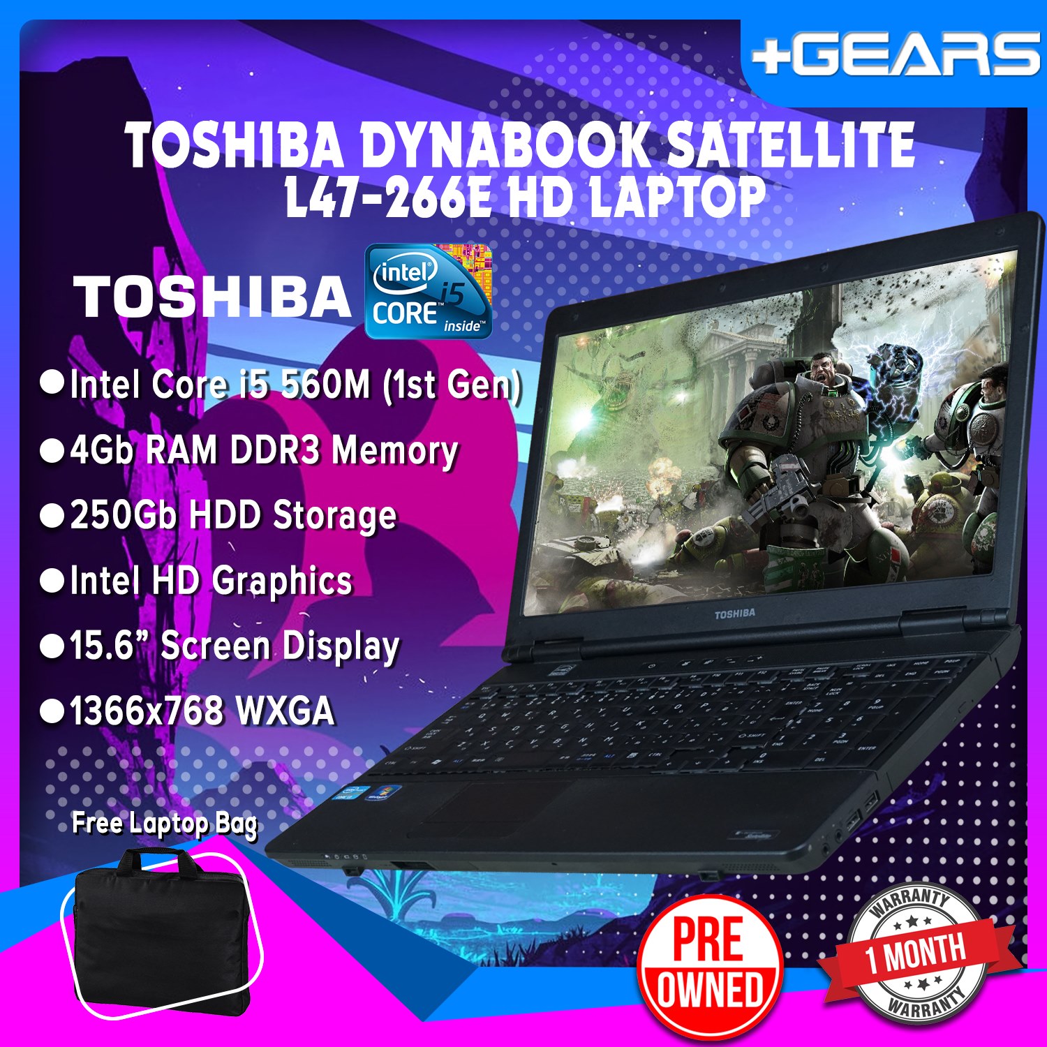 Toshiba Dynabook Satelite Notebook Laptop | Intel Core i5/i3 Dual