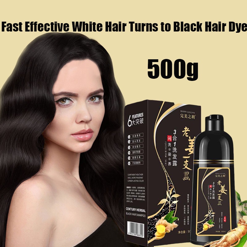 Black Hair Shampoo hair color shampoo Effective White Hair Turns to