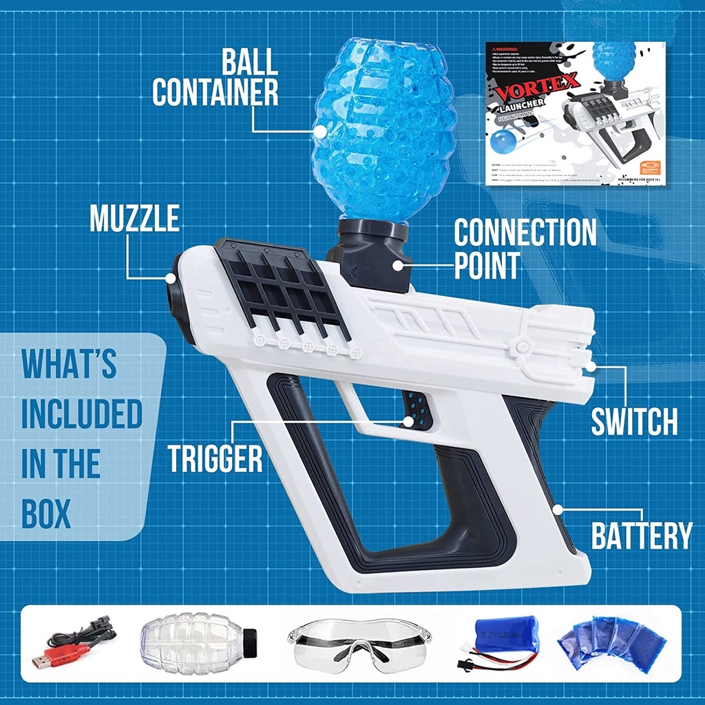 Gel blaster gun Orbeez gun Paintball gun Electric gel gun Gel blaster Toys gun With Goggles