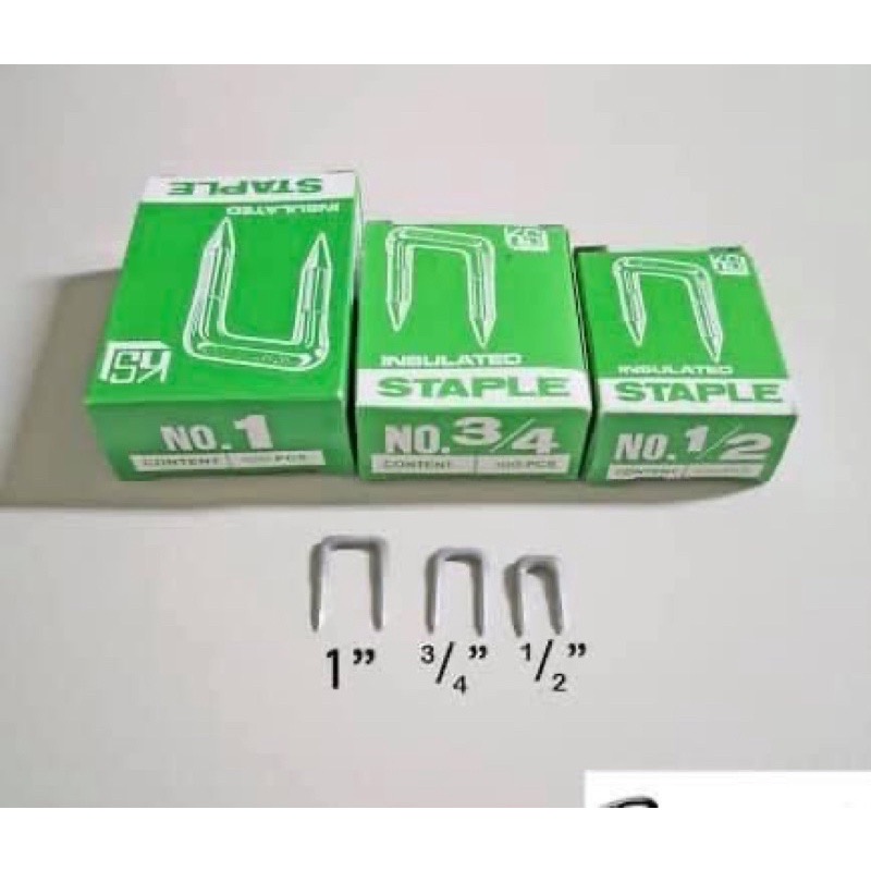 (SOLD 1BOXES) Insulated Staple / Staple Wire/Insulated Staple Wire 1/2