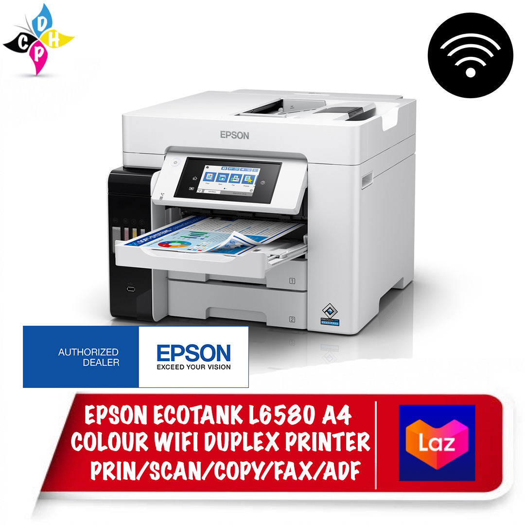 Epson Ecotank L6580 A4 Colour Wi Fi Duplex All In One Ink Tank Printer