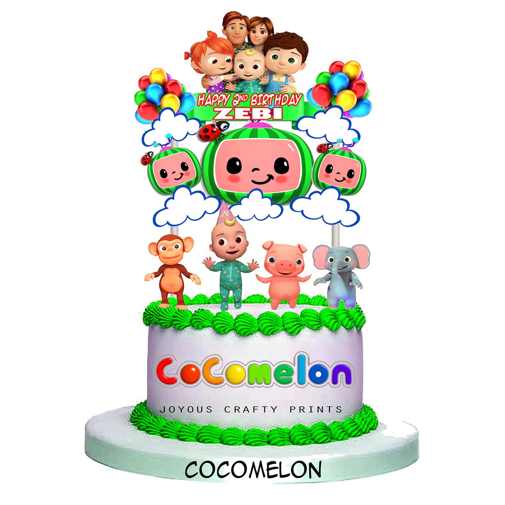 Cocomelon Cake Topper Personalize Name Age Only Lazada Ph Sexiz Pix
