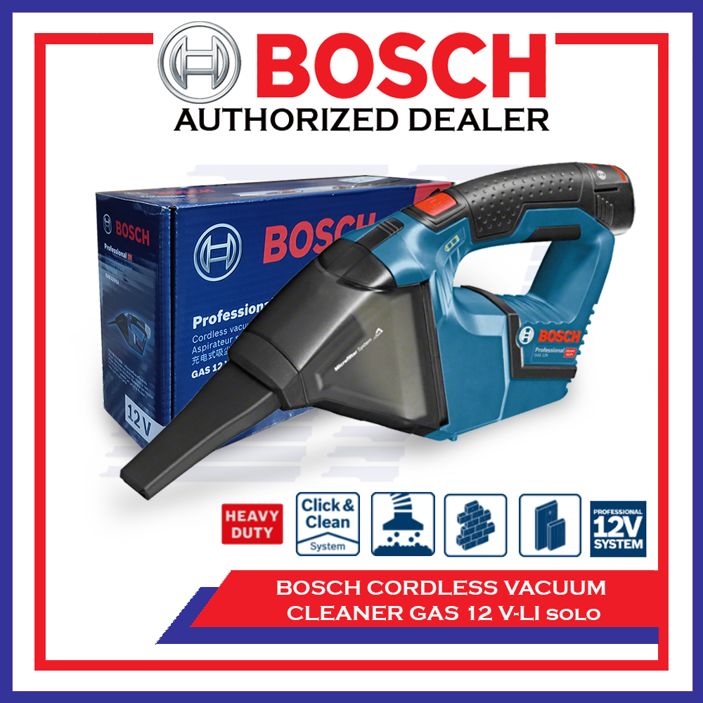 BOSCH HD CORDLESS (GAS 12VLI SOLO) PROFESSIONAL VACUUM CLEANER