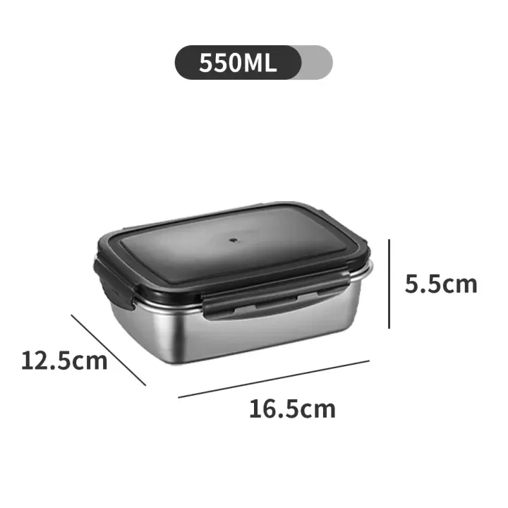 NICELOCK 304 Stainless Steel Crisper Refrigerator Storage Box
