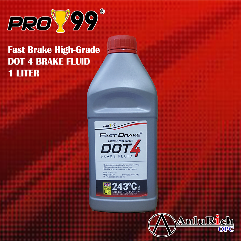 Fast Brake DOT 4 Brake Fluid 1L PRO99 PBF481901L Lazada PH