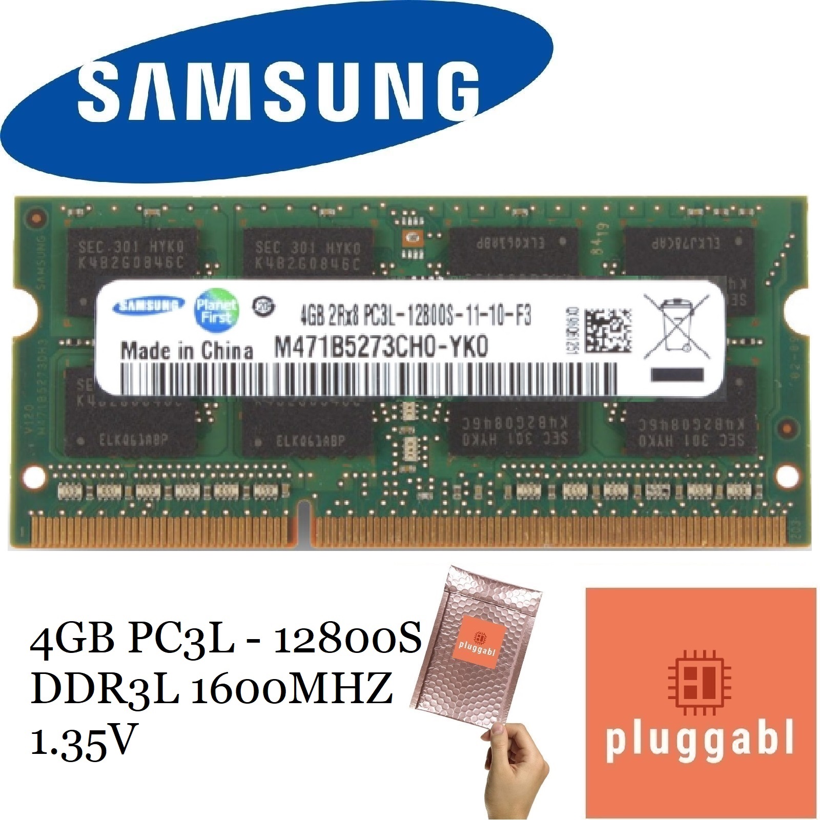 Samsung Ddr3l 4gb Ddr3 4gb 8gb 1rx8 Pc3l 12800s Samsung Memory 4gb