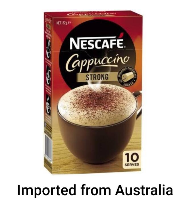 Nescafe Cappuccino Strong Coffee Sachets 10pack . (Made in Australia ...