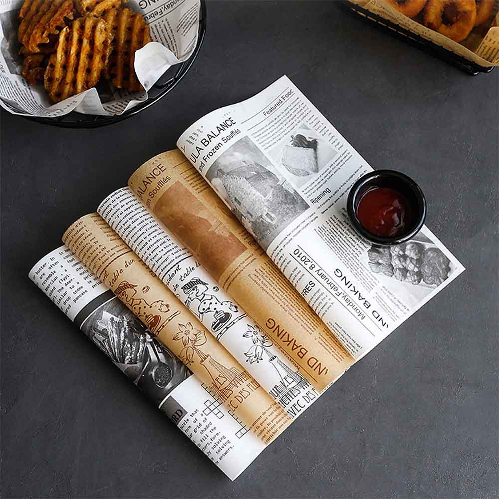 100 Pcs Fiesta Wax Paper for Food, Cinco De Mayo Wax Paper Sheets Deli Paper  Sandwich Wrap Candy Wraps, Waterproof Oil-proof Picnic Basket Liners with  Guitar Pattern for Kitchen Handmade Food(White) 