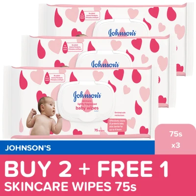 [PROMO] Johnson's Skincare Wipes 75s - Buy 2 Take 1