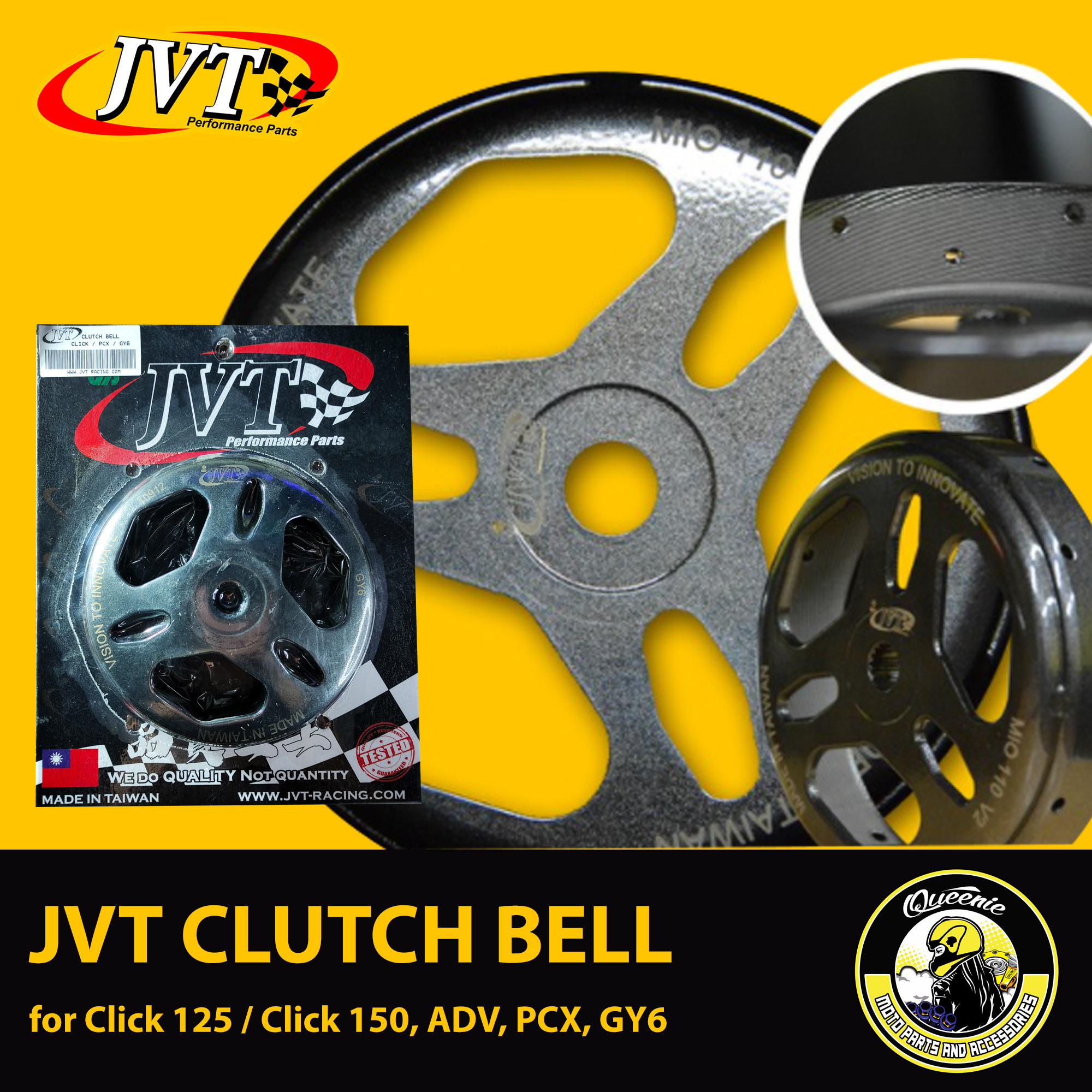 JVT Clutch Bell for Click 125 Click 150 PCX ADV and GY6 [Queenie Moto] Lazada PH
