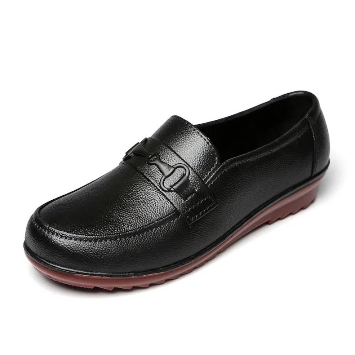 GS Black Shoes For Women School Rubber shoes work shoes Office Shoes