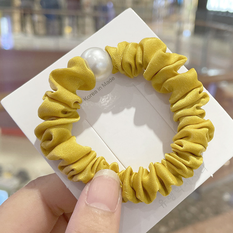 Head Rope Pearl Large Intestine Hair Ring Rubber Band Hair Rope Ball