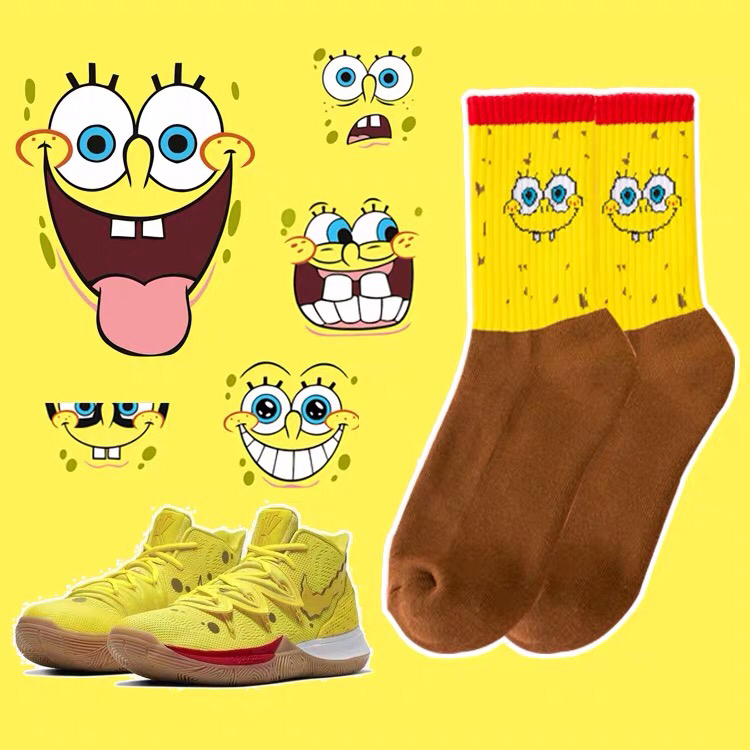 spongebob basketball socks